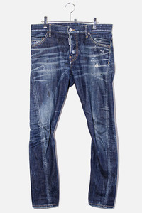 DSQUARED2 ディースクエアード SEXY TWIST JEAN ツイスト デニムパンツ ジーンズ 46 INDIGO インディゴ S71LB0631 /◆ メンズ