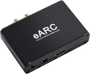 H.May eARC-RCA+SPDIF+HDMIオーディオ・コンバーター、RCA 3.5mmオーディオ・アダプター、24bit/192KHzオーディオ・サンプリング・レート、