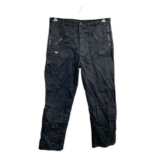 Dickies ワークパンツ W34 ディッキーズ ダブルニー ブラック 古着卸 アメリカ仕入 2412-678