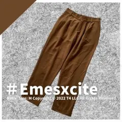 エムズエキサイト emsexcite テーパードパンツ ブラウン  ✓1890