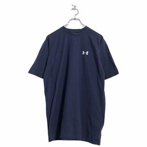 UNDER ARMOUR 半袖 ロゴ Tシャツ S ネイビー アンダーアーマー ワンポイントロゴ スポーツ 古着卸 アメリカ仕入 a506-6440