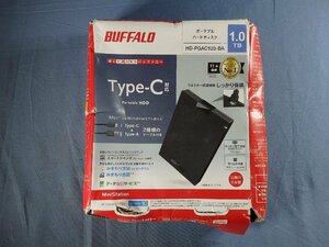 ★z☆☆BUFFALO　ポータブルHDD　Type-C対応　HD-PGAC1U3-BA　1TB