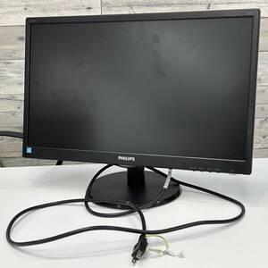 〇通電確認済! PHILIPS 21.5型 ワイドモニター 223V5L 現状品 モニターブラック フィリップス 液晶ディスプレイ サブモニター【D3024SS】