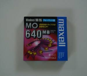 未開封品 maxell データ用 3.5型 640MB フォーマット MOディスク Windowsフォーマット済み メディア Windows 98/98 ＭＡＸＥＬＬmaxell