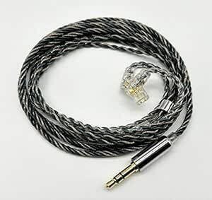 【JSHiFi-Vampire】QDC3.5mmリケーブル銀箔糸と銅混合 3.5mm交換ケーブル QDCイヤホンアップグレードケー