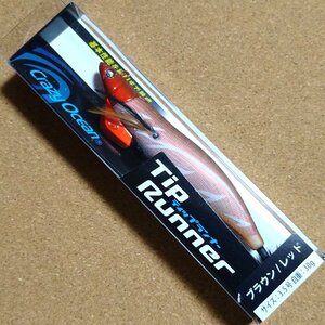 クレイジーオーシャン　ティップランナー3.5号　#14 ブラウン/レッド　30ｇ　未使用品　ティップランエギング