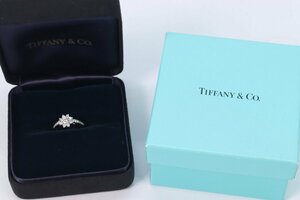 TIFFANY&Co. ティファニー ダイヤモンド フローラ リング Pt950 指輪 約8.5号 約4.3ｇ ケース付き 7083-A