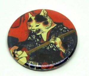 猫　三味線　歌川国芳　缶バッジ　浮世絵　グッズ