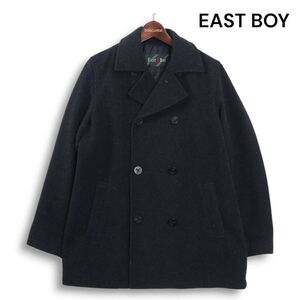 EAST BOY イーストボーイ 秋冬 メルトン ウール♪ スクール Pコート Sz.11　レディース グレー 女子 学生 通学　K4T02082_B#N