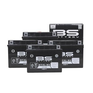 BSバッテリー(ビーエスバッテリー) バイク バッテリー BTX4L-BS+(YT4L-BS、YTX4L-BS 互換)(液別) 密閉型MFバッテリー