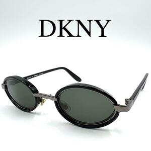 DKNY ディーケーエヌワイ サングラス 度なし オーバル フルリム ケース付き