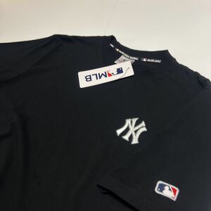 ●送料390円可能商品 ニューヨーク ヤンキース YANKEES MLB 新品 メンズ メジャーリーグ 半袖 Tシャツ 黒[C5433MR-N9-3L] 一 三 零★QWER