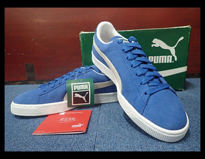 【海蛍】未使用品タグ付 PUMA プーマ スウェード クラシック Suede Classic＋olympian blue-white 25.5㎝ 箱付