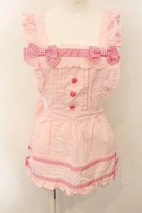 Angelic Pretty / Fancy Ribbonエプロン ピンク O-24-11-07-010-AP-OP-OW-OS