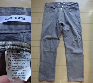 【FUTURE PRIMITIVE】FZ PIQUE PANTS グレー SIZE:LARGE (フューチャープリミティブ,ピケパンツ)