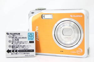 【返品保証】 フジフィルム Fujifilm Finepix V10 オレンジ 3.4x バッテリー付き コンパクトデジタルカメラ M156