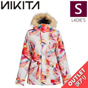 【OUTLET】 NIKITA HAWTHORNE PRINT JKT ELECTRIC Sサイズ レディース スノーボード スキー ジャケット JACKET アウトレット