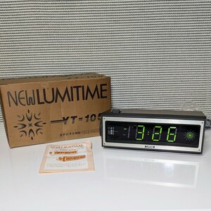 未使用保管品 1982年当時物 田村電機 NEWLUMITIME YT-105　光デジタル時計 ニュールミタイム YT-105 通電のみ確認 記念あり 現状品
