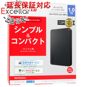 BUFFALO バッファロー製PortableHD HD-PCFS1.0U3-BBA 1TB [管理:1000013925]