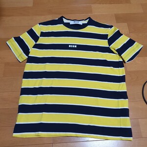 【送料無料＆即決】MSGM ボーダー Tシャツ イタリア製