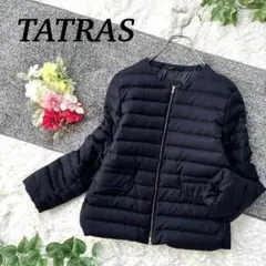 TATRAS タトラス　スピノサ　ノーカラー　ダウンジャケット　ネイビー　M