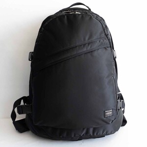 【完売モデル/美品】PORTER 【タンカー リュック】ポーター ブラック バックパック デイパック ナイロン 622-76639 TANKER BAG u2409222