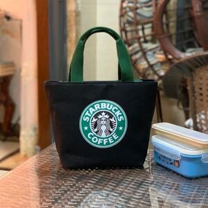 スターバックス海外限定 スタバ日本未発売　トートバック　弁当バッグ　小物入れ ブラック