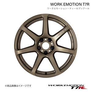 WORK EMOTION T7R トヨタ ウィッシュ 1.8S DBA-ZGE20W 1ピース ホイール 1本【17×7J 5-100 INSET47 アッシュドチタン】