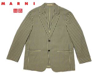 ユニクロ MARNI XL テーラードジャケット チェック UNIQLO マルニ