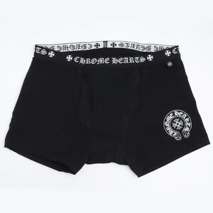 未使用 CHROME HEARTS ショートボクサーパンツ XLサイズ ブラック CH1300 クロムハーツ Boxer Brief Shorts ブリーフ インナー 下着