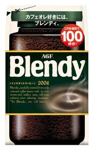 AGF(エージーエフ) ブレンディ 袋【 インスタントコーヒー 】【 水に溶けるコーヒー 】【 カフェオレ 好きに 】【 詰め替え 】 200グ