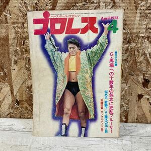 レア ベースボール・マガジン プロレス 1975年4月号 第21巻第4号 G・馬場への十数年の怨念に狂乱ブルーザー 現状品 クリックポスト送料185