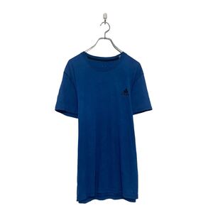 adidas 半袖 プリント Tシャツ アディダス XL ブルー ビッグサイズ クルーネック 古着卸 アメリカ仕入 a607-5903