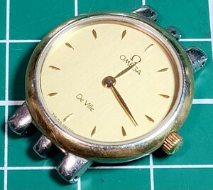 OMEGA　オメガ　デビル　レディース　稼働　K18YG ベゼル.