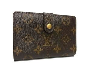 1円 LOUIS VUITTON ルイヴィトン M61663 モノグラム ポルトモネ ビエ ヴィエノワ 二つ折り 財布 ウォレット ブラウン系 FI4158