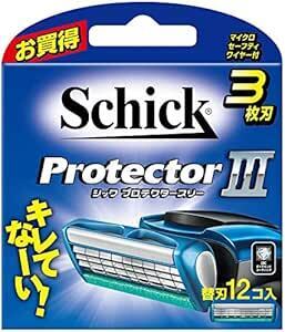 替刃12コ入 Schick(シック) プロテクタースリー 3枚刃 替刃 (12コ入) 髭剃り カミソ