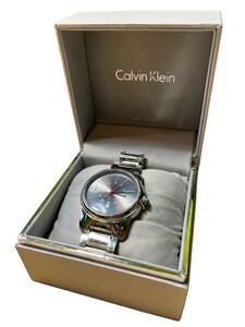 Calvin Klein カルバンクライン K0A215 メンズ腕時計 クオーツ　電池切れ　中古品　元箱 あまりコマあり