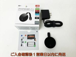 【1円】Google Chromecast ultra グーグル クロームキャスト ウルトラ ブラック NC2-6A5-D 未検品ジャンク E02-288rm/F3