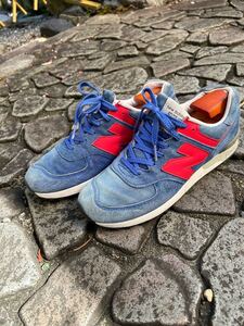 NEW BALANCE M576SBR ブルー　Blueイギリス英国製 NBスニーカuk7 ニューバランス 