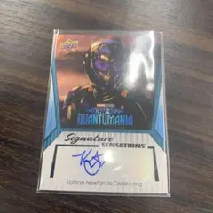 upper deck marvel Kathryn Newton auto