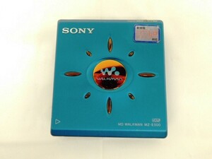 T208★SONY MD WALKMAN MZ-E500 本体のみ MDウォークマン ソニー ブルー 動作未確認 ★全国一律185円