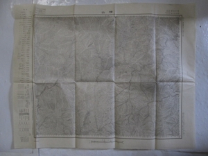 古地図　横山(岐阜・福井・滋賀県)5万分の1地形図◆大正2年