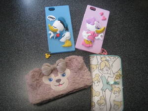 ♪　Disney　iPhone 6/6s用ケース　4個セット　USED!! ♪