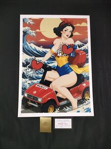 B40 DEATH NYC 世界限定ポスター 現代アート ポップアート 白雪姫 バンクシー Dismaland キースへリング 浮世絵 葛飾北斎 バギー