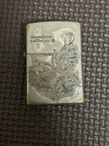 ZIPPO ジッポー　ライター　2010年製　オイルライター　タバコ　喫煙　ペアジッポ　片方