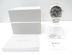 Calvin Klein K0K21107 クォーツ 腕時計 中古 メンズ 箱付き ∴WA3209