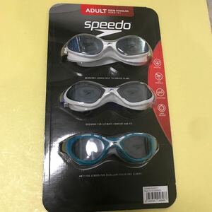 【未使用】水泳競泳ゴーグル『Speedoスピード』三種類全3本　（ADULT AGES 14+）発送は定形外で送料は５１０円