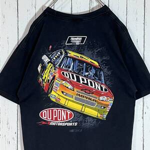 NASCAR JEFF GORDON Chevrolet ジェフゴードン シボレーインパラ レーシング両面プリントTシャツ ブラック 墨黒 グッドフェード L 20202921