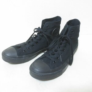 ★168　CONVERSE　コンバース　チャックテイラー　ブラック　ハイカット　キャンバス　スニーカー　27.5　M3310