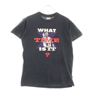 NIKE ナイキ 90S VINTAGE AIR JORDAN WHAT TIME IS IT? マイケルジョーダン プリント半袖Tシャツ ブラック